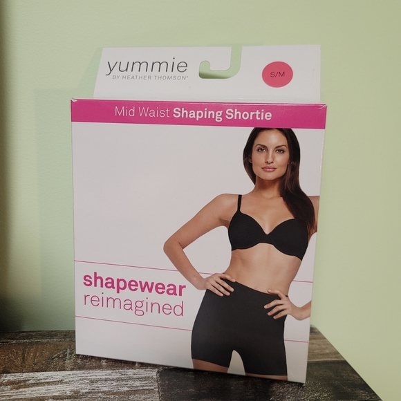 Yummie Mid Heather Waist Shaping Thomson By Shortie Shareware Nib, Shapewear